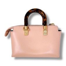 Fendi Mini By The Way Handbag 8BS067 Pink Beige #QYL2IW