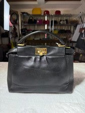 FENDI Peekaboo Medium Black Handbag #QYKLUX