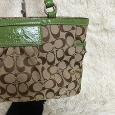 COACH Signature Canvas Hand & Shoulder Bag #QY4AW3