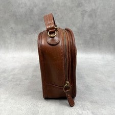 Old Coach 2-way Shoulder Bag Lunchbox Leather Brown #QYCVJ0