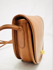 COACH Old Coach Half Moon Shoulder Bag, Leather, Brown, USA #QYI8LM