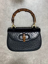 GUCCI Ostrich Bamboo Handbag #QYF1BQ