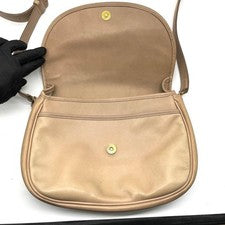 Old Coach 2934 USA-made flap shoulder bag, beige #QYHSX0