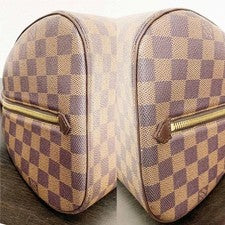 LOUIS VUITTON Damier Ebene MM Canvas Handbag Women Japanese #PCH5I6