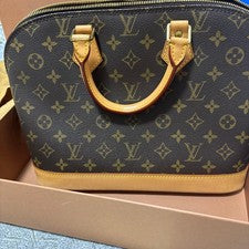 LOUIS VUITTON Alma Monogram Handbag Brown Monogram Canvas #QYK647