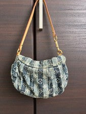Louis Vuitton Denim Mini Pleated Handbag #QY9G4G