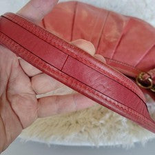 Old Coach COACH Leather One-Shoulder Bag Orange 12235 #QYKL0O