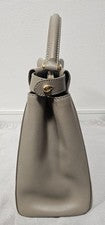 FENDI Peekaboo Regular Gray Nappa Leather Handbag #QYDYH5