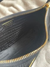 PRADA Black Nylon Handbag with Tassel #QY91DC