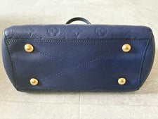 LOUIS VUITTON Empreinte Montaigne BB Handbag, Blue #QYGB2K