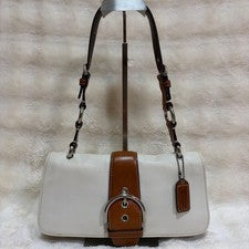 COACH Soho White Leather Shoulder Bag #QYBL47