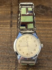 NAVAJO Charlie Bowie Band 1960s American Caravelle Hand-Wound Classic Wa #QY3FKC