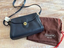 Tag attached OLD COACH shoulder bag, navy #QYE67C