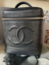 CHANEL Caviar Skin Vanity Bag, Black, Page 3 #QYB789