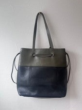 miumiu bicolor leather tote bag