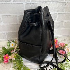 COACH Old Coach Bucket Bag, Black, One-Shoulder Bag, Large Capacity #QYE5FU