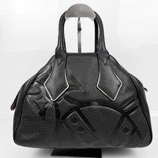 Vivienne Westwood Yasmin Bag, Big Orb, Leather, Black #QY9GII