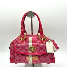 Coach Signature Turnlock Handbag, Pink, 13194 #QY5DP4