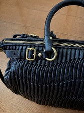 COACH Black Leather Handbag #QY4RKN