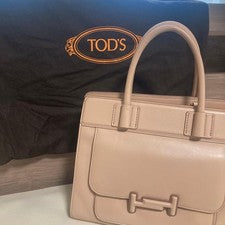 TOD'S Double T Bag, Pink Beige #QYKLJI
