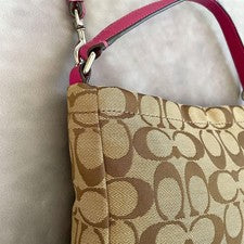 y2k coach 2way shoulder bag signature #QY12QJ