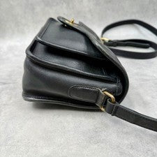 COACH Old Coach Shoulder Bag USA Black 324 Leather #QY0NQV