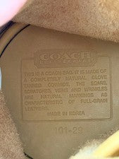 90s OLD COACH Leather Drawstring Bag #QYB5PM