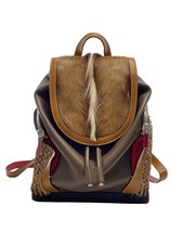 Christian Louboutin Explorafunk Leather Backpack (Brown) #QY1XHL