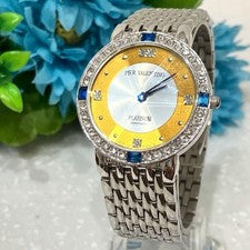 PER VALENTINO Platinum Gold 999.9 Watch #QY2D7C