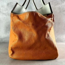 Y2K archive Miu Miu handbag, leather, orange #QYC0FM