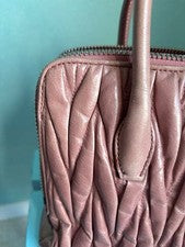 miumiu Matelasse Handbag Can also be Pre-Owned as a shoulder bag.