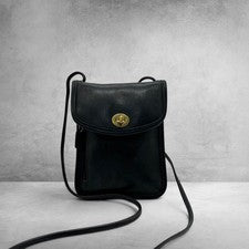 Old Coach Tourist Pouch Navy 6908 USA #QY138X