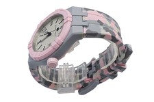 MAURICE LACROIX AIKON TIDE AI2008-2992Z-000-0 Quartz Pink Camouflage Wat #PGI7XQ