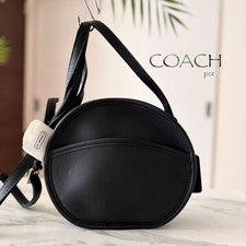 COACH Old Coach Round Leather Shoulder Bag #QYHSO9