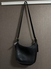 COACH Leather Shoulder Bag, Black #QYKSTK