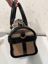 BURBERRY House Check 2-Way Mini Boston Bag #QYEMQS