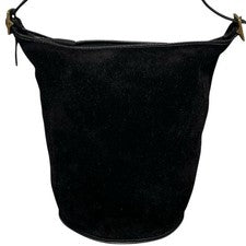 COACH 9010 Suede Shoulder Bag Leather #QY73A2
