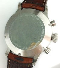 RAIDILLON Valjoux Chronograph Yellow Dial Ltd Brown Leather 48mm #QYIVMV