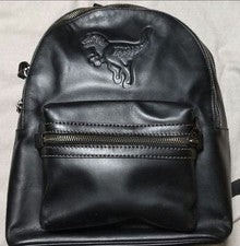 COACH Rexy Dinosaur Leather Backpack Black #QYKSOV