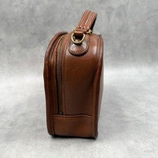 Old Coach 2-way Shoulder Bag Lunchbox Leather Brown #QYCVJ0