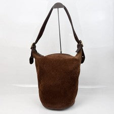 OLD COACH 9010 USA-made suede bucket bag, dark brown. #QYFVPU