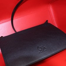 Christian Louboutin CABATA SMALL Studded Tote Bag with Pouch, Black/Red, #QYBCYZ