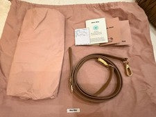 Large Size Genuine Good Condition miumiu Arcadi Matelasse Leather Bag