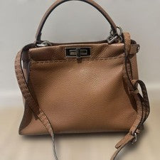 FENDI Peekaboo Selleria Camel #QY56ZI