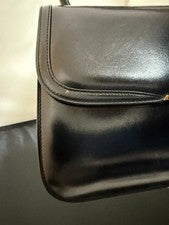 GUCCI Black Leather Handbag Gold Hardware #QYGC29
