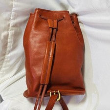 Old Coach drawstring bag, designed by Shuhei Nishiguchi, leather shoulde #QYIVC5