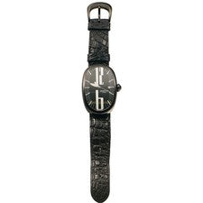 AB. Grimoldi Blackjack Men's Watch, 500 pieces. Black dial, leather brac #QY6FQJ