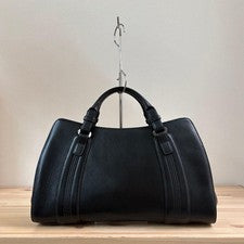 LOEWE Camossio Anagram Handbag, Leather, Black #QY8DMJ