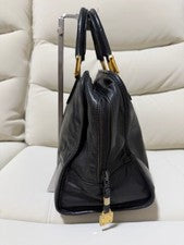 LOEWE Amazona 32 Anagram Leather Handbag Mini Boston Bag #QYKE0M