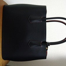 PRADA Black Leather Tote Bag #QYF1CQ